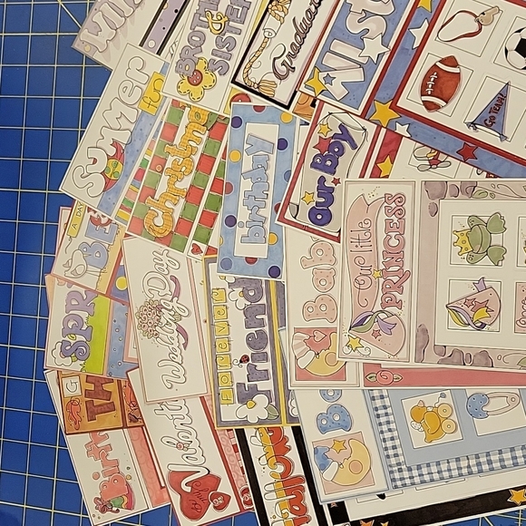 My Minds Eye Other - Mini Moments Mix & Match Set Scrapbook Lot of 19 Different Themed